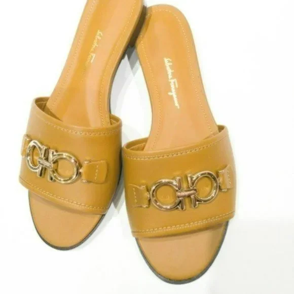 Salvatore Ferragamo Rhodes Slip On Sandals-8 - Picture 5 of 8